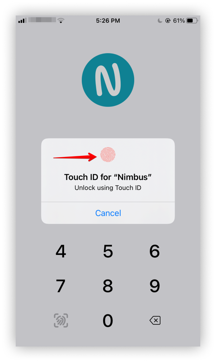 You can also activate fingerprint login.